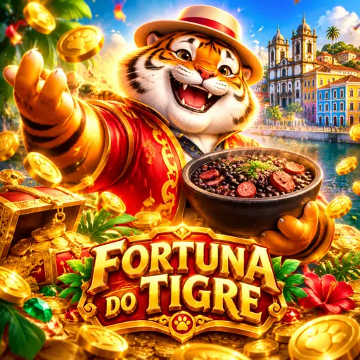 Capa do jogo Fortune Tiger com o tigre dourado